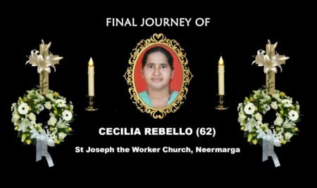 Final Journey of Cecilia Rebello (62) │ St Joseph the Worker Church, Neermarga